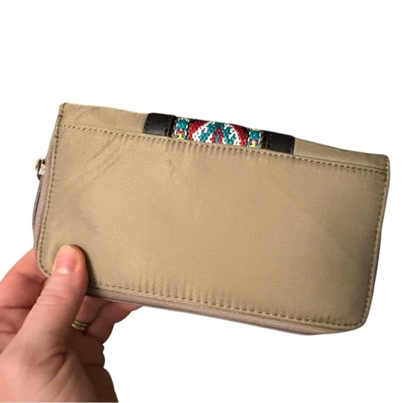Montana West Khaki Aztec Concho Tote Bag with Matching Wallet NWT - Picture 8 of 13